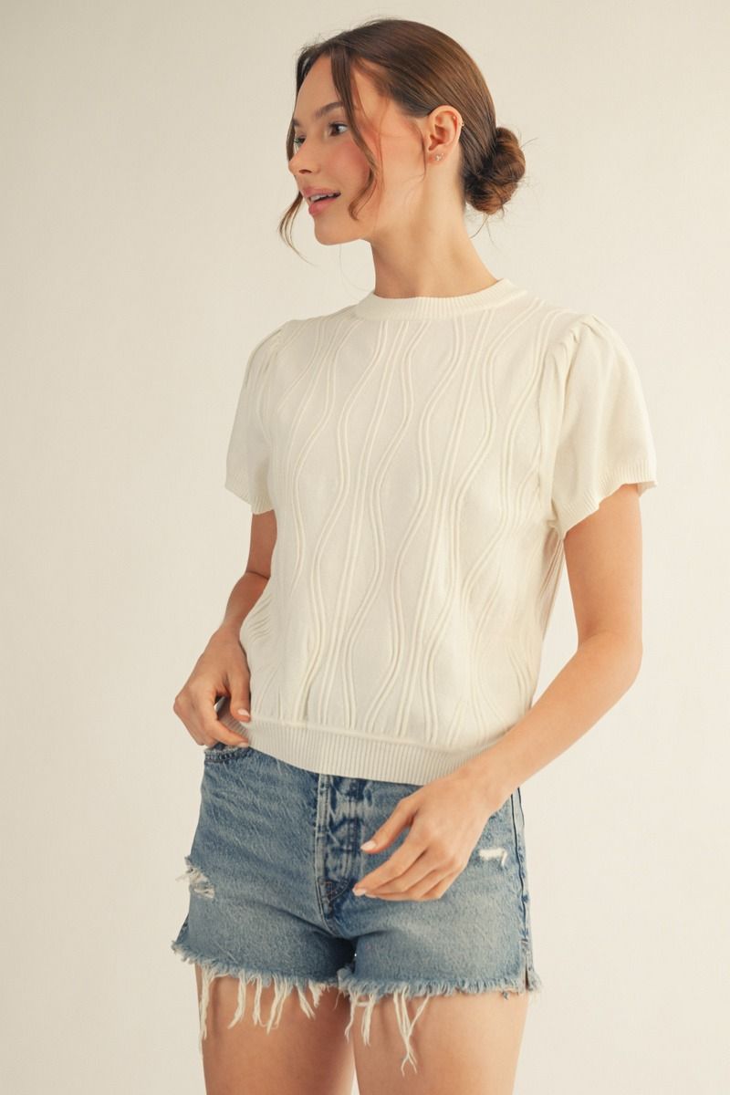 Weave Spring Sweater Top