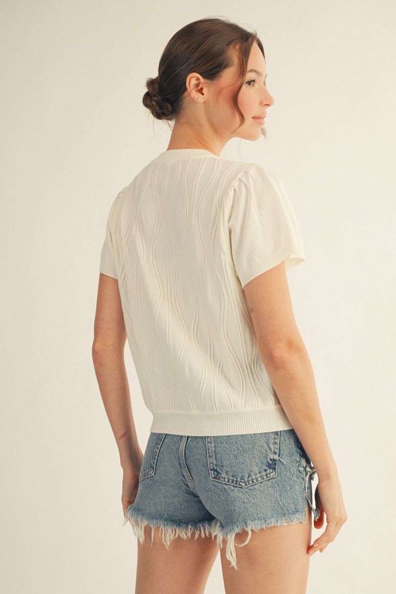 Weave Spring Sweater Top