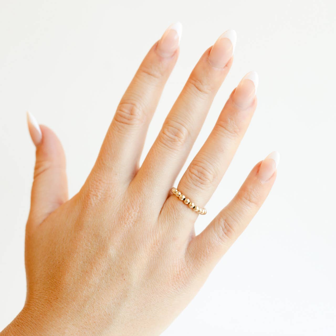 Lauren Beaded Band in Gold: 5/6