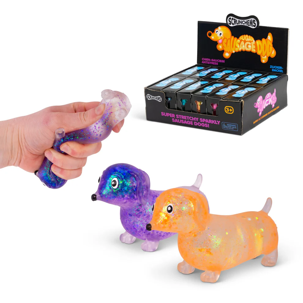 Scrunchems Sugar Sausage Dog Squishy Fidget Toy