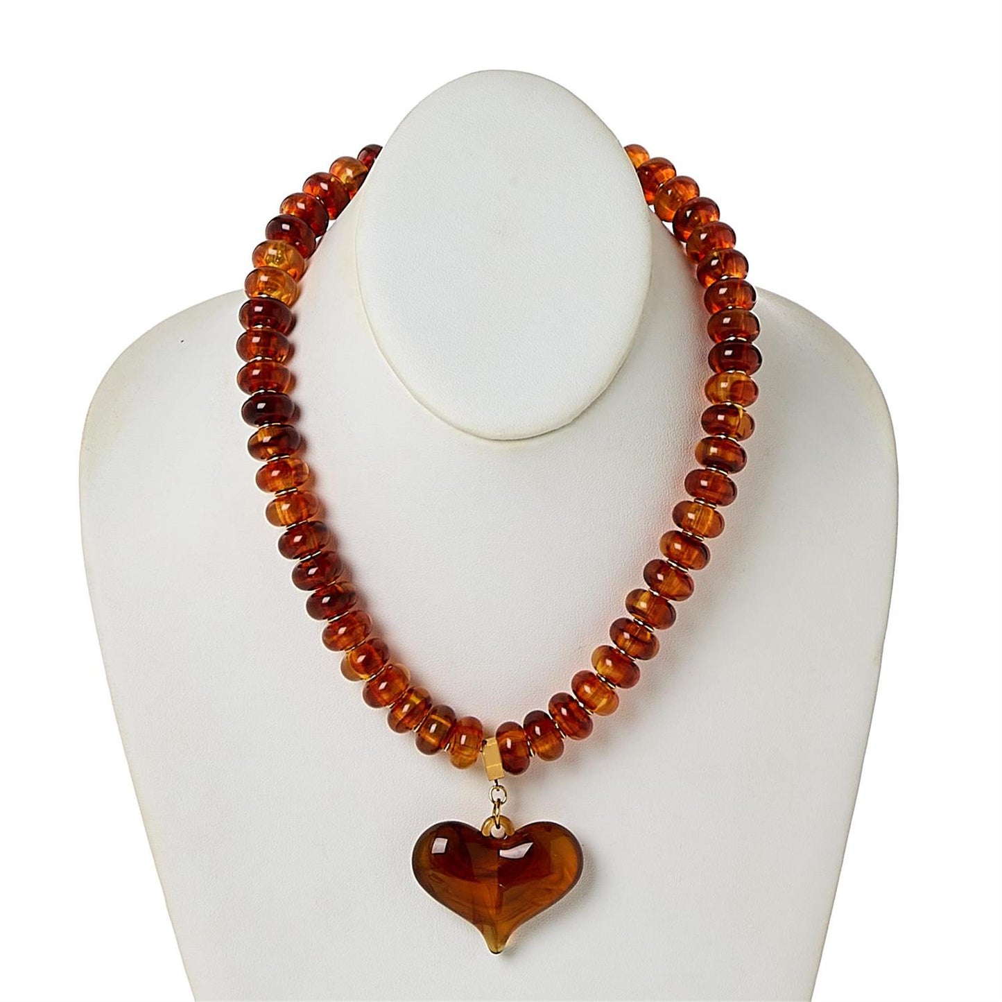 Chunky Heart Bead Necklace