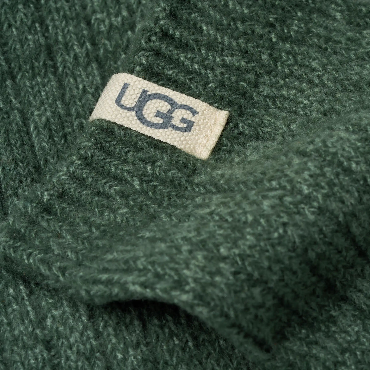 Women's Rib Knit Slouchy Crew Green Stone