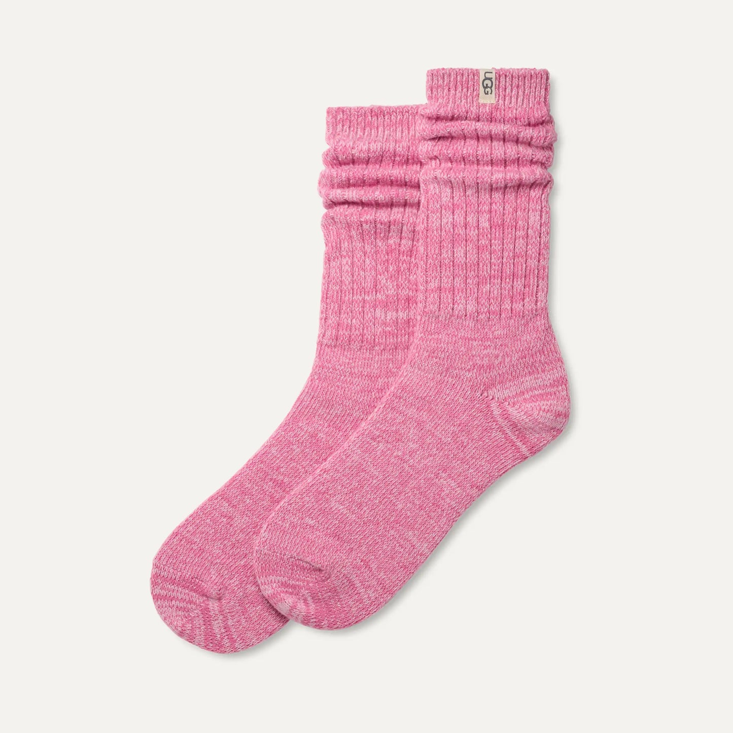 W Rib Knit Slouchy Crew Woodviolet