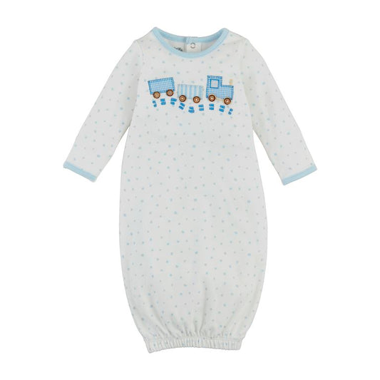 Train Applique Gown 0-3M