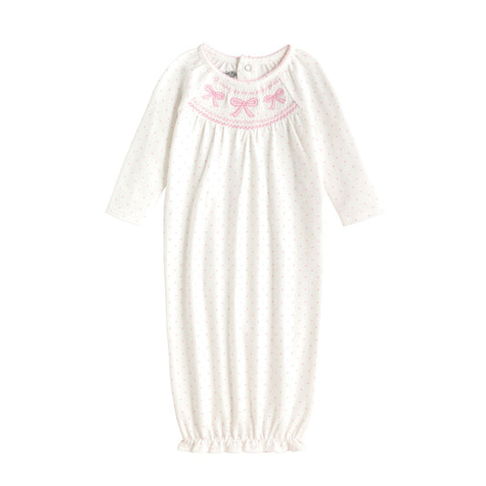 Smocked Layette Gown