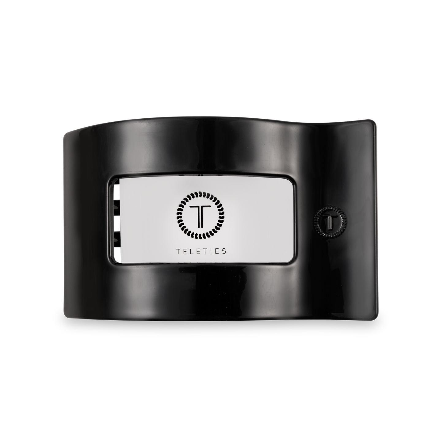 Flat Rectangle Hair Clip | Medium | Jet Black