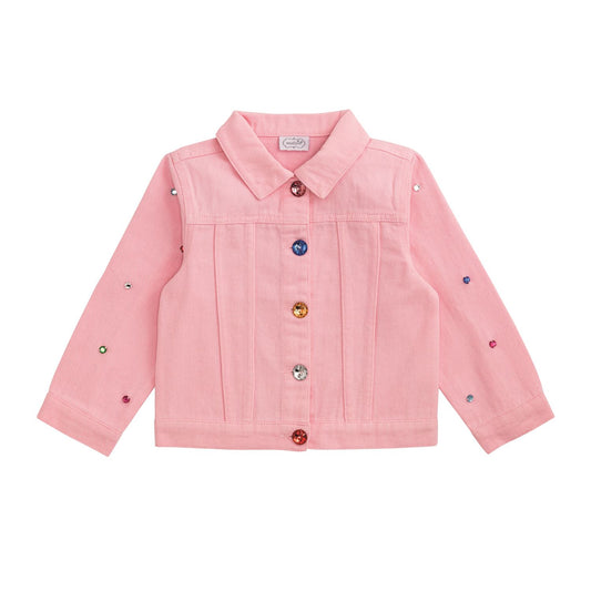 Pink Denim Jewel Jacket