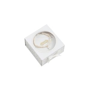 Silver Boxed Cross Bracelet