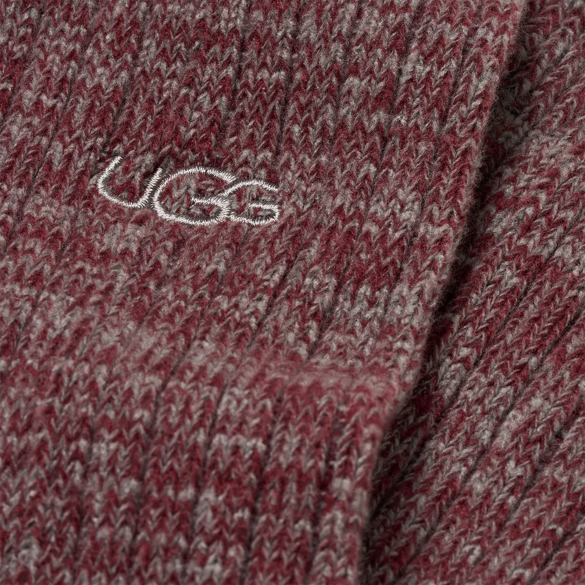 Men's Trey Rib Knit Crew in Coffee Berry