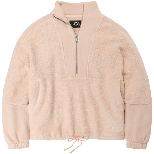 Elana Half Zip in Tan