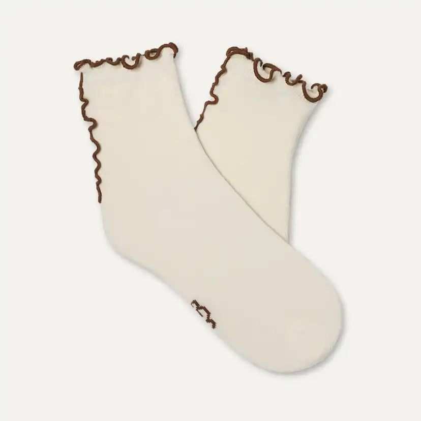 Karsyn Lettuce Edge Quarter Vanilla Chestnut