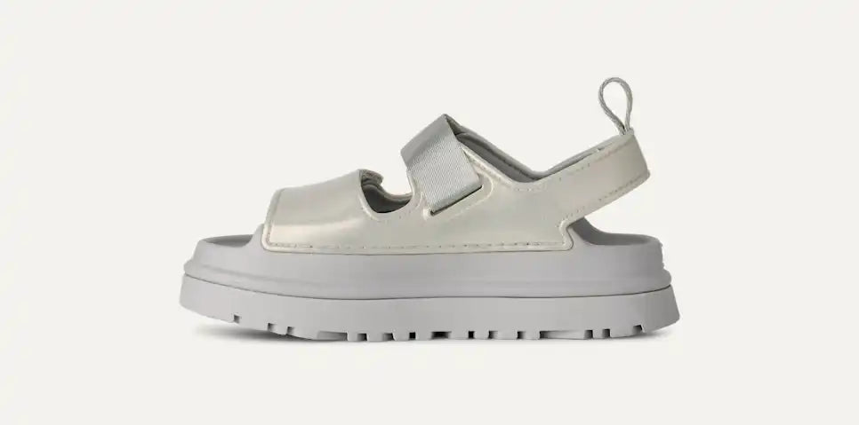 K Goldenglow Sandals Glossy Sparkles Silver