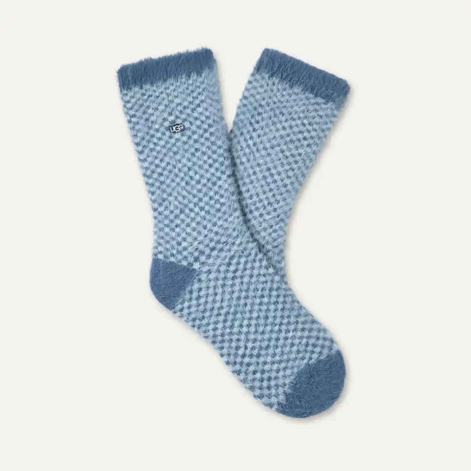 Women's Enlie Crew Sky Blue Check