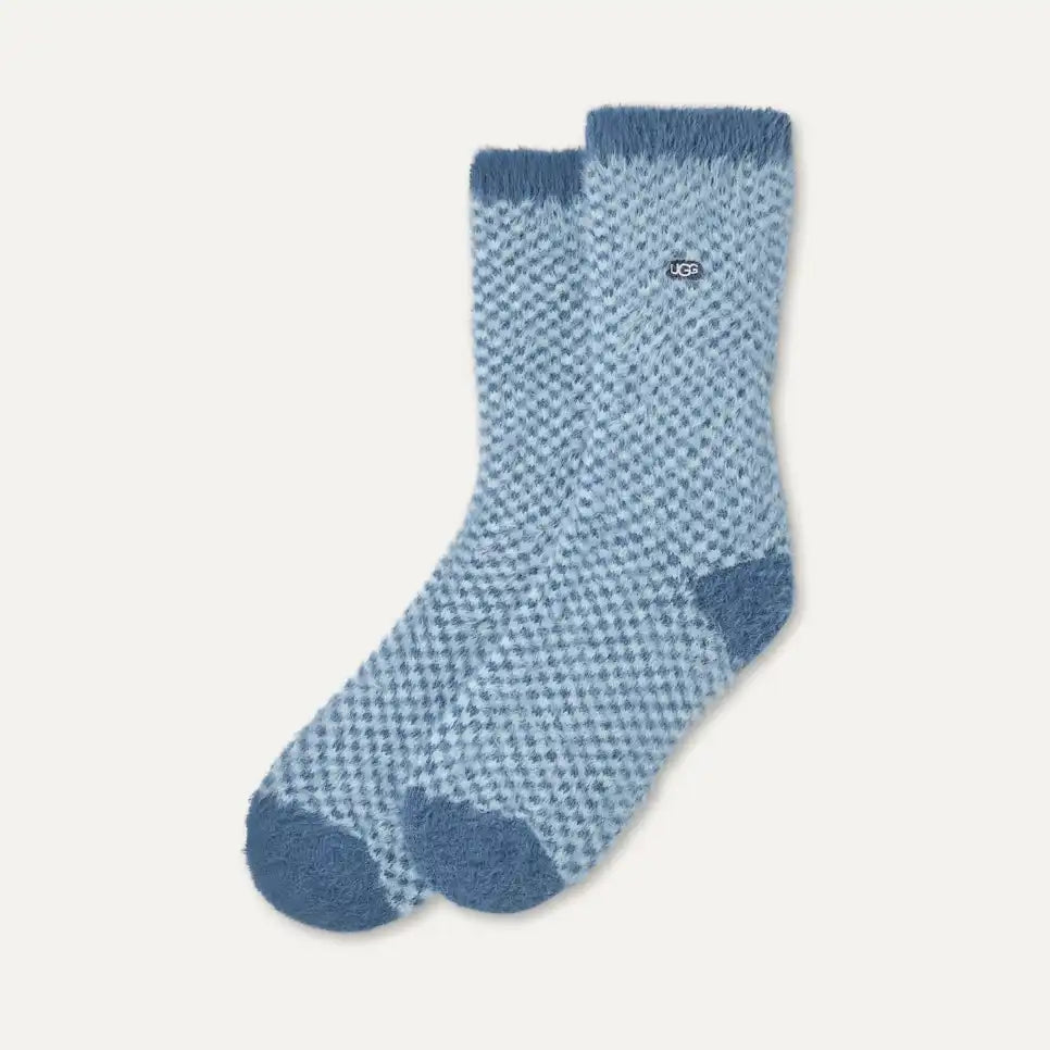 Women's Enlie Crew Sky Blue Check