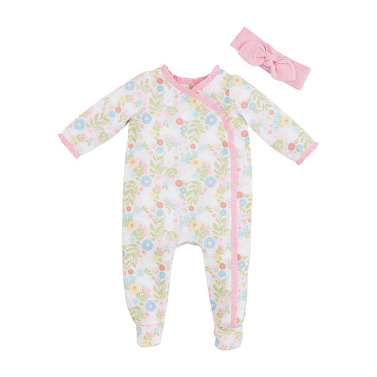 Bunny Print Sleeper & Headband Set