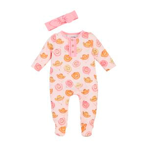 Cowgirl Print Sleeper with Headband