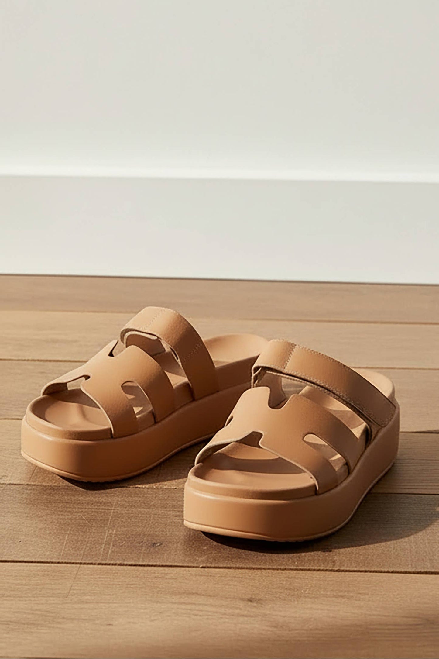 Gianna Tan Platform Sandals