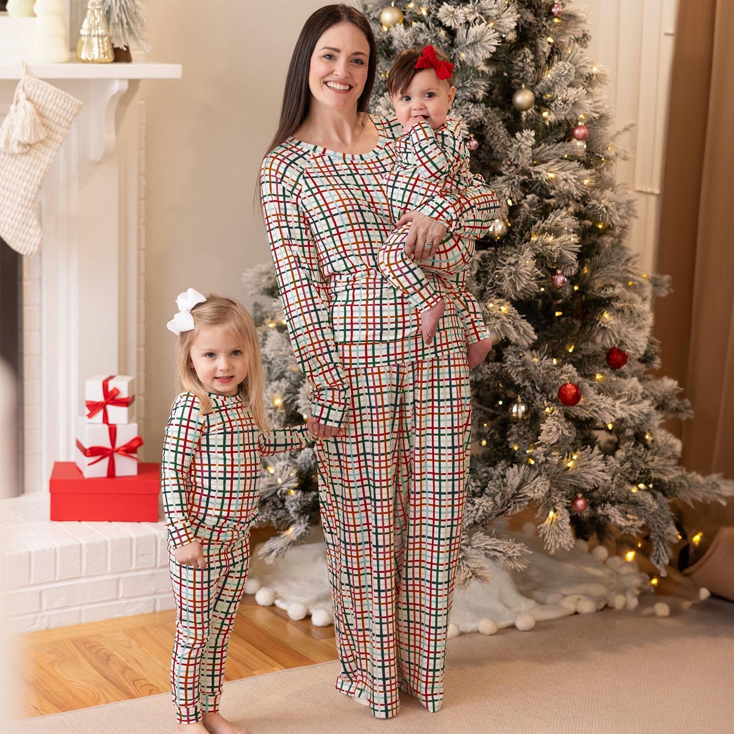 Annie Family Plaid Christmas Pajamas - Women's Set