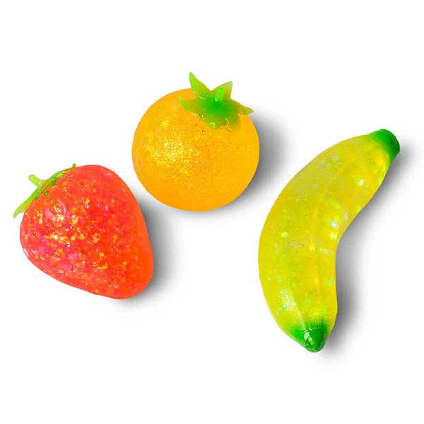 Scrunchems Sugar Squish Fruits Squishy Fidget Toys (3pc)