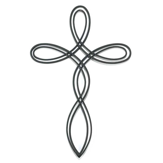 Wall Oval Open Cross
