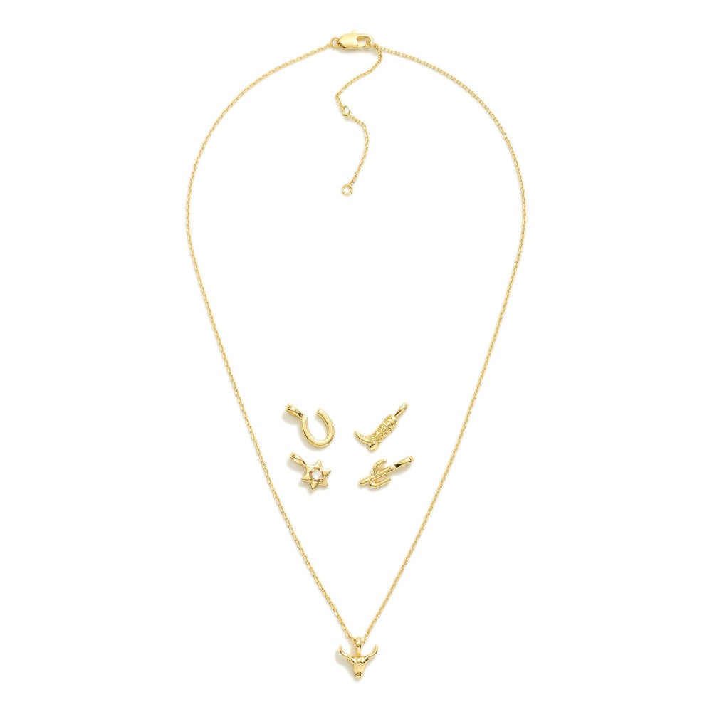 Necklace Set with Interchangeable Pendants