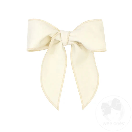 Medium Velvet Fabric Bow