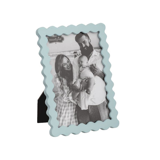 Rectangle Blue Wood Frame