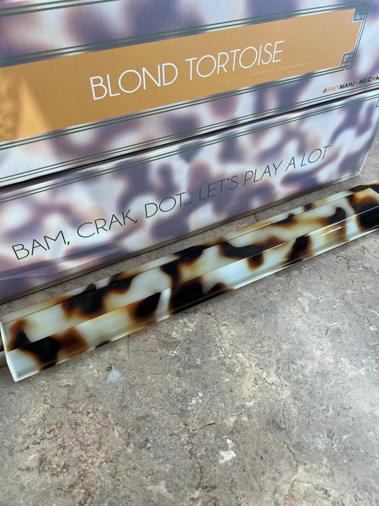 Blond Tortoise Rack and Pusher Set