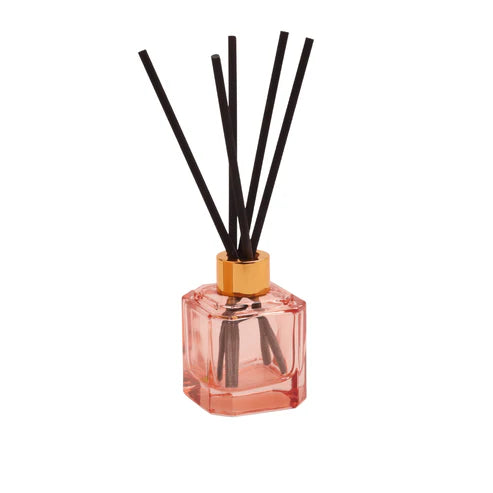 Botanica 2.8oz Pink Glass Diffuser Saffron Rose