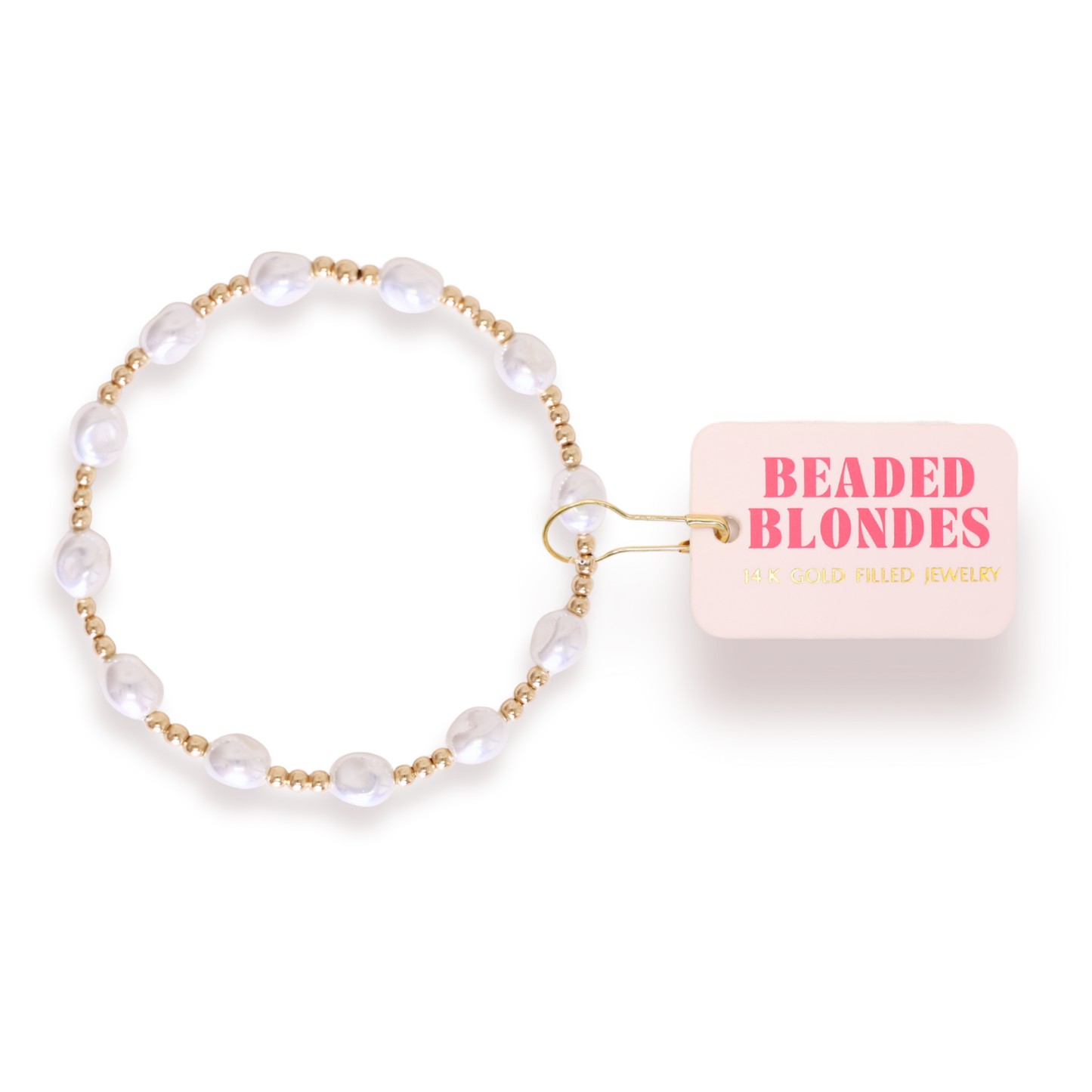 Bri Pearl Bracelet in Gold: Standard 6.75 Inch