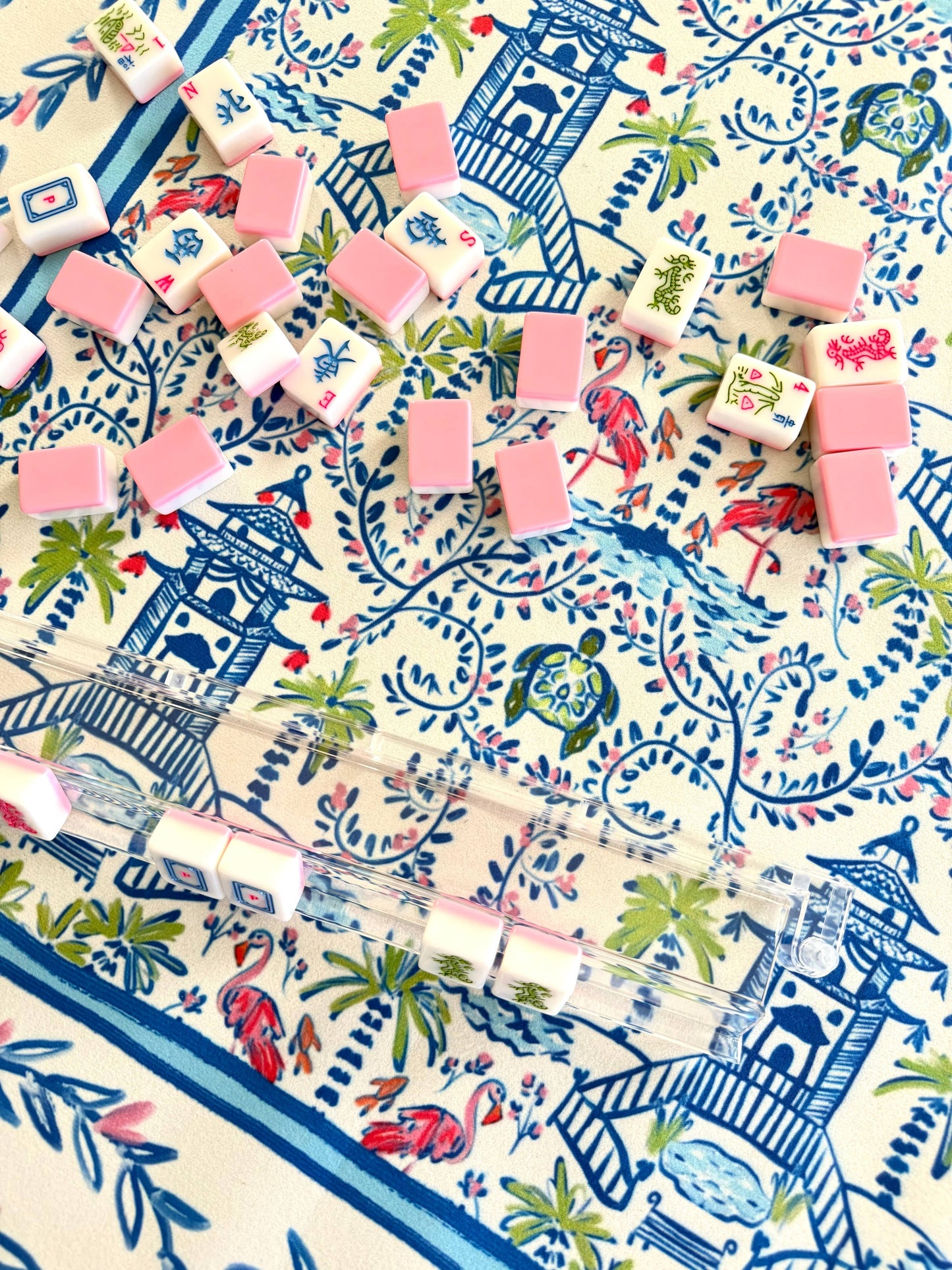 Britt Mills Mahjong Mats (Non-Neoprene): Colorful Chinoiserie