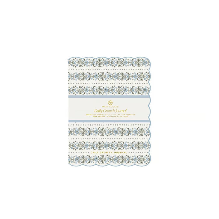 Journal Daily Growth Garden Row-Blue