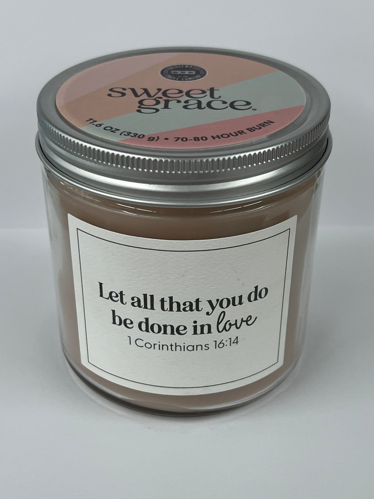 Sweet Grace Statement Jar Candle #053 - 1 Corinthians 16:14