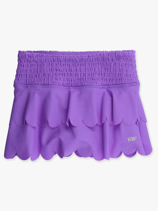 Neon Purple Active Tiered Flare Skort