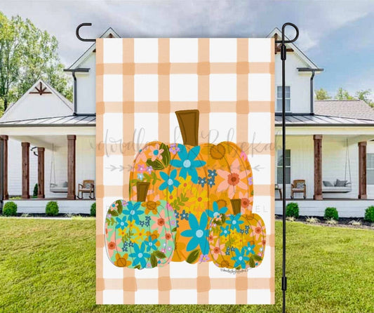 Whimsy Pumpkin Garden Flag