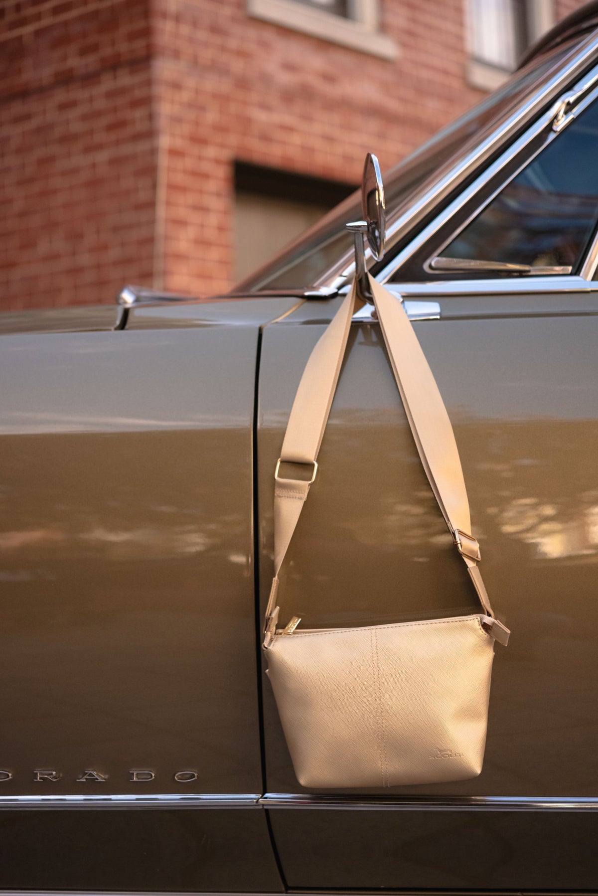 Emily Crossbody Gold Faux Leather