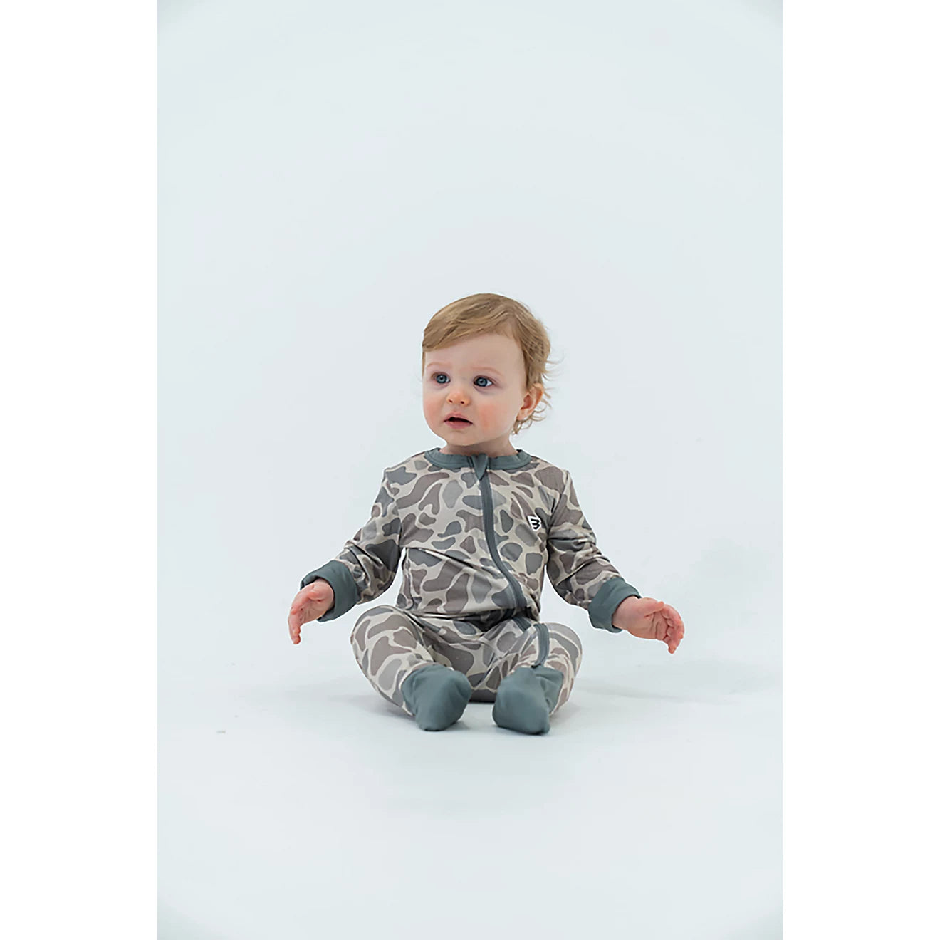 Baby Zip Up in Classic Deer Camo