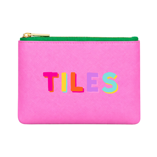 Mahjong Tile Storage Bag | Pink