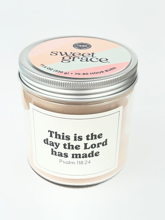 Sweet Grace Statement Jar Candle #053 - Psalm 118:24