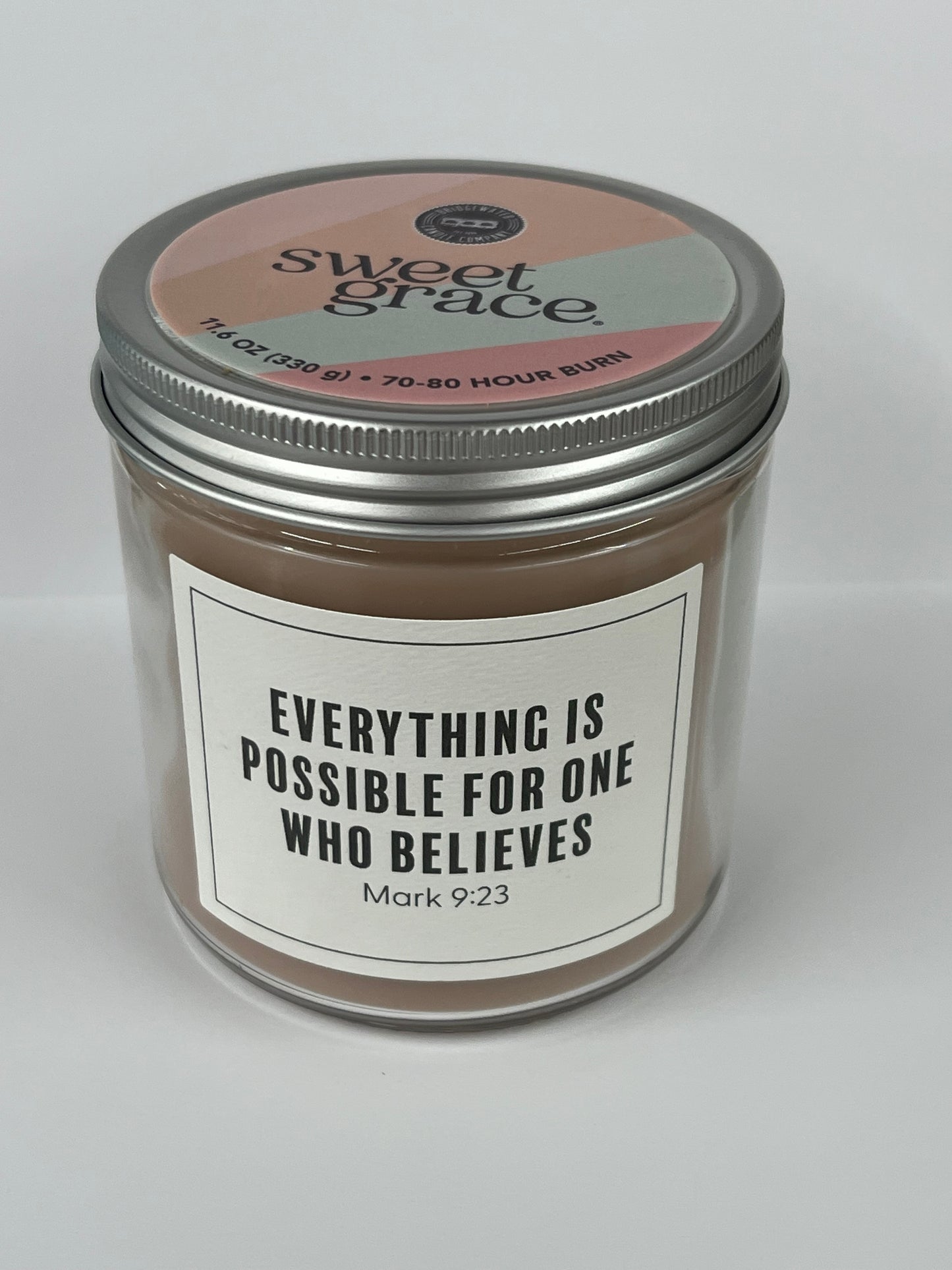Sweet Grace Statement Jar Candle #053 - Mark 9:23
