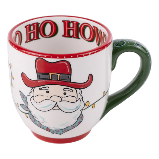 Ho Ho Ho Howdy Santa Mug