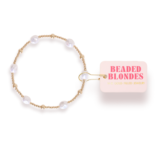 Maggie Bracelet in Gold: Extended 7.25 Inch