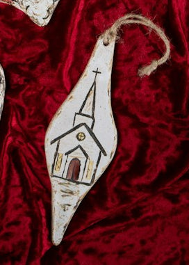 Christmas 2026 Wintertime Church Ornament