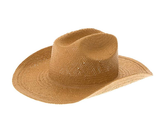 Handwoven Toyo Straw Cowboy Hat Natural