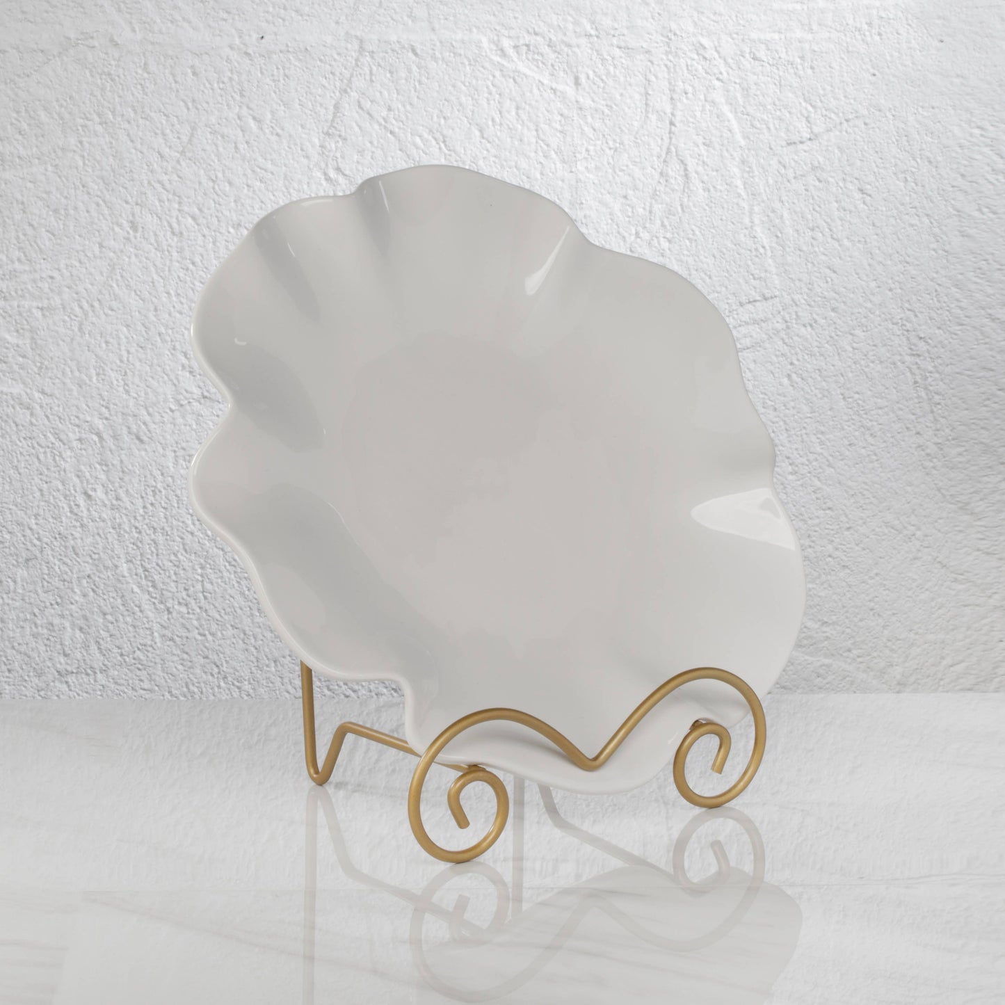 Large Stratford Metal Bowl Easels: Black