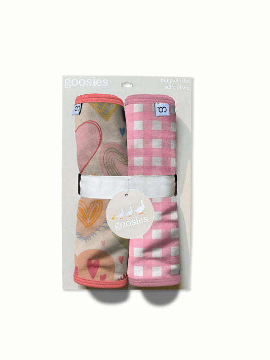 Lovestruck Hearts- Burp Cloth Set