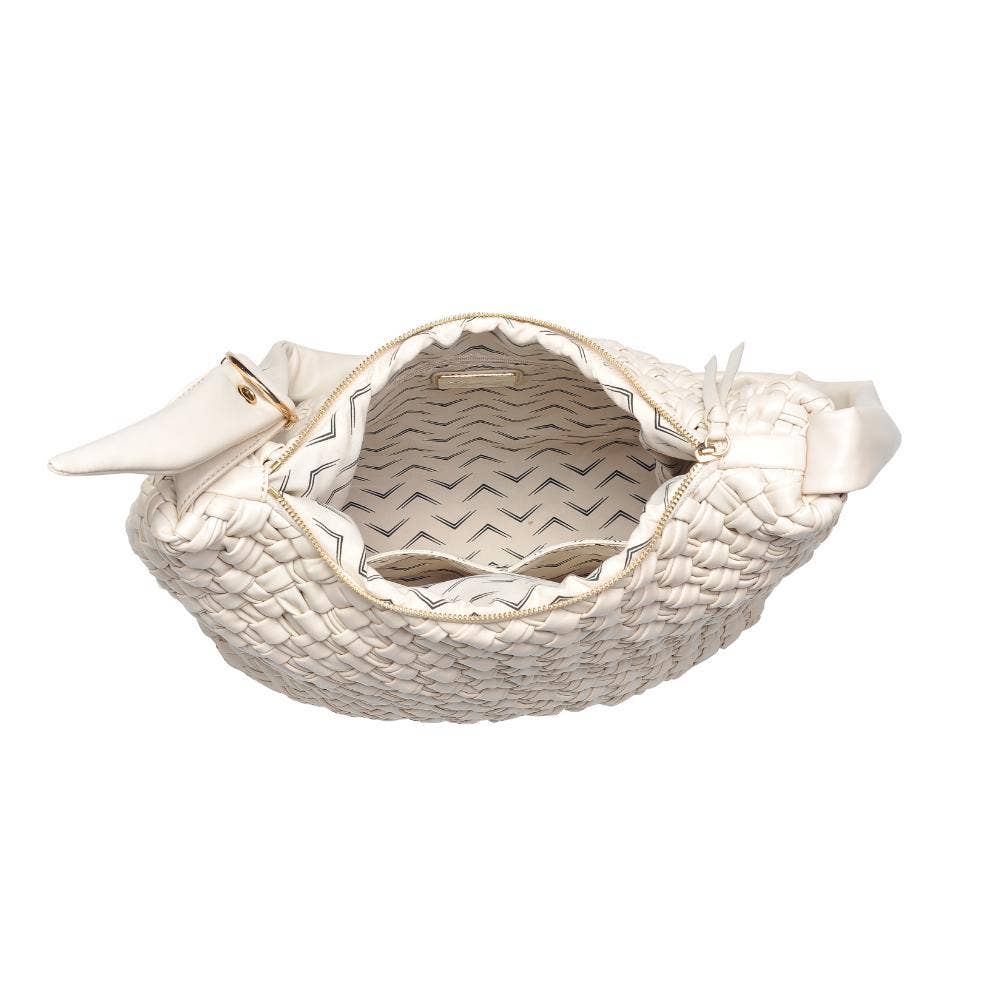 Classica Woven Crossbody: Oatmilk