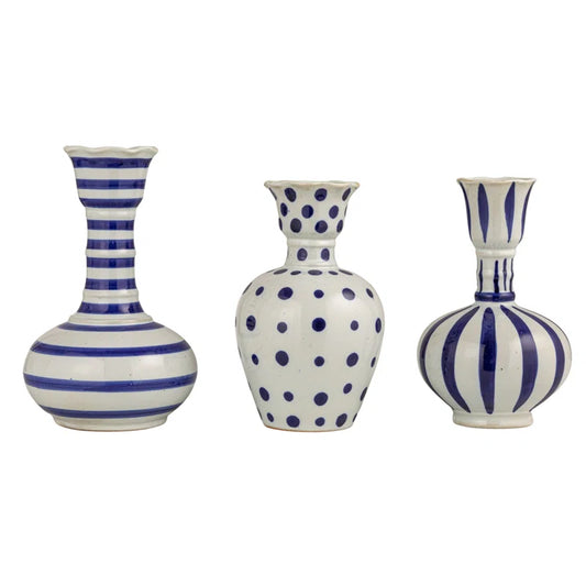 Hand Painted Stoneware Vase