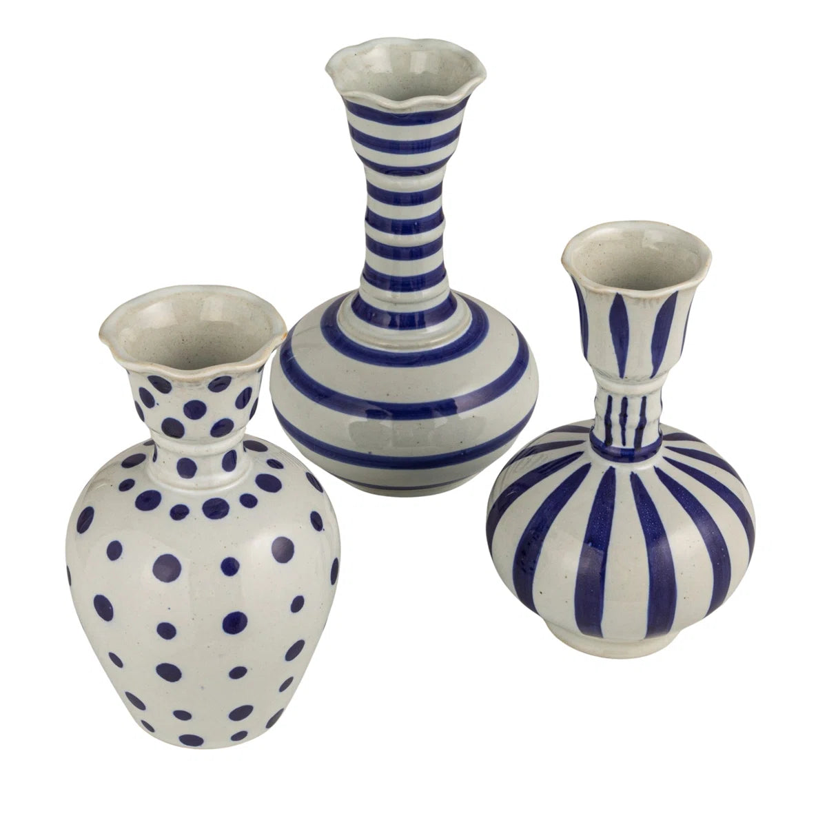 Hand Painted Stoneware Vase