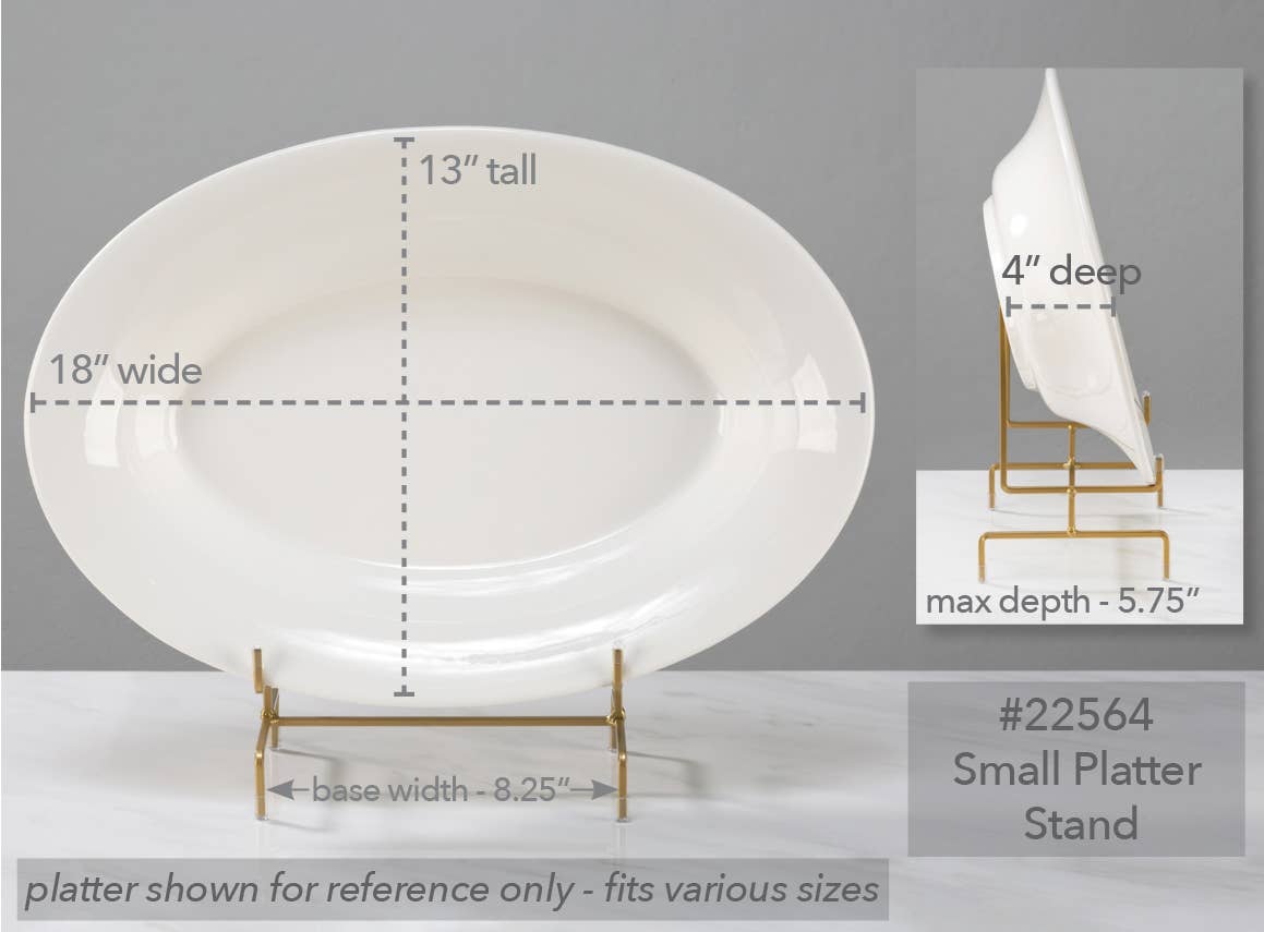 Platter Stand: Black / Small